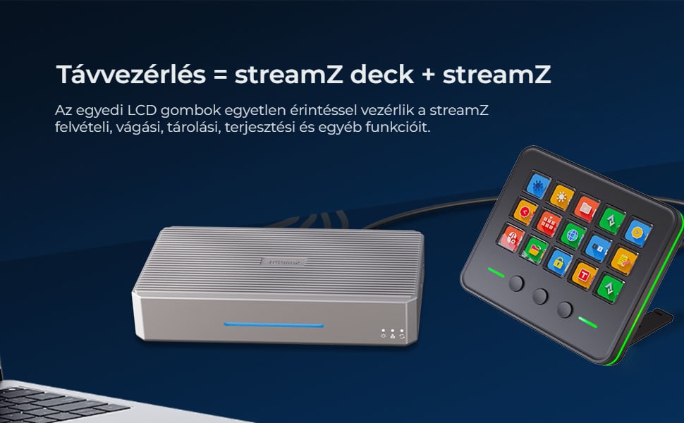 streamZ deck vezérlőpanel