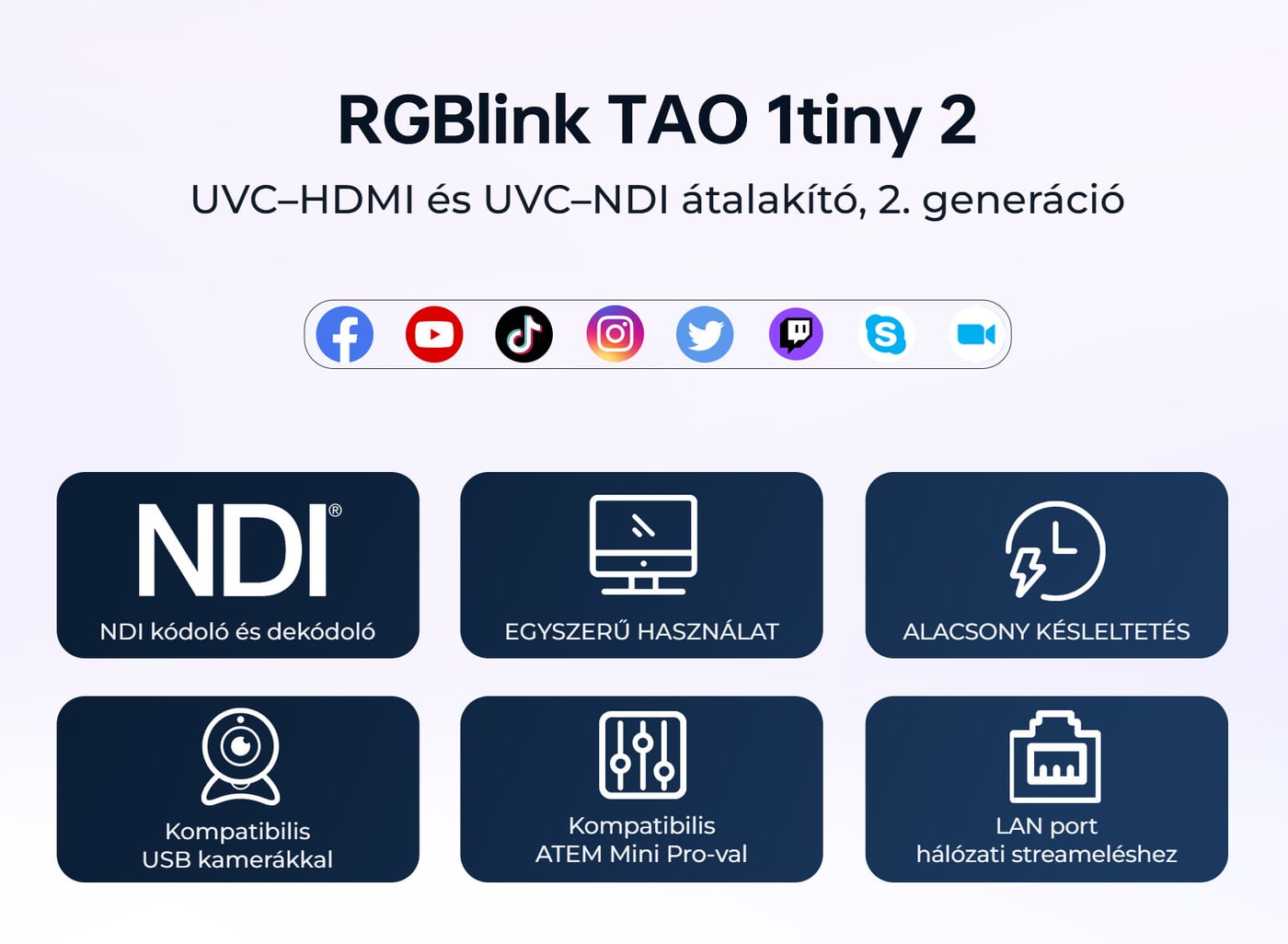 UVC–HDMI és NDI egyetlen kis dobozban