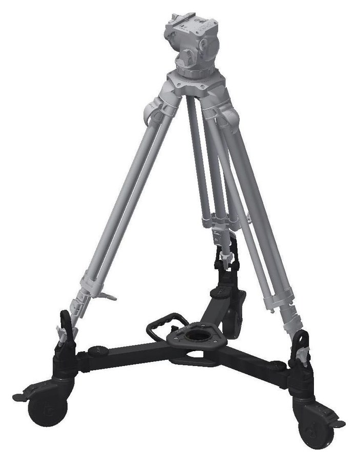 Cartoni D844/A Standard 100 dolly, kihúzható – Dolly állvánnyal