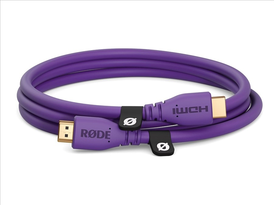 RØDE HDMI kabel 1,5 m, fialový – celkový pohled