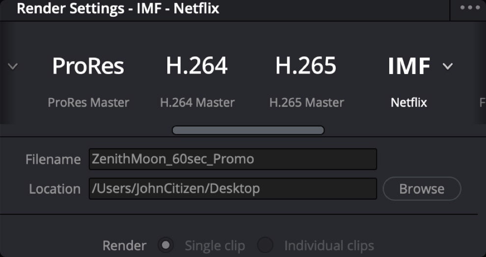 DaVinci Resolve Studio – Professzionális formátumok és átadás