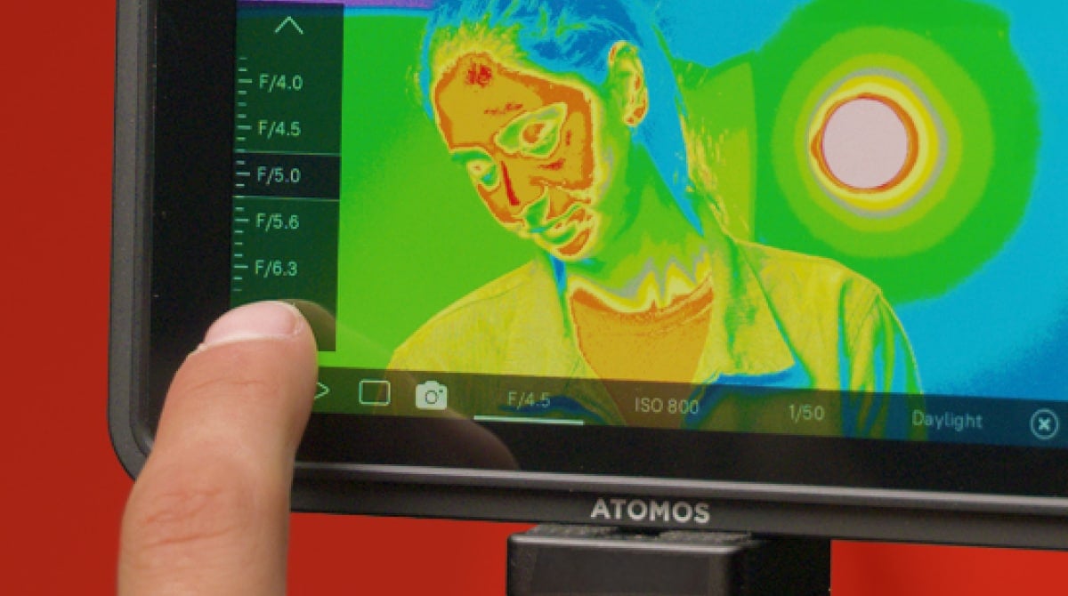Kameravezérlés Atomos Ninja monitoron
