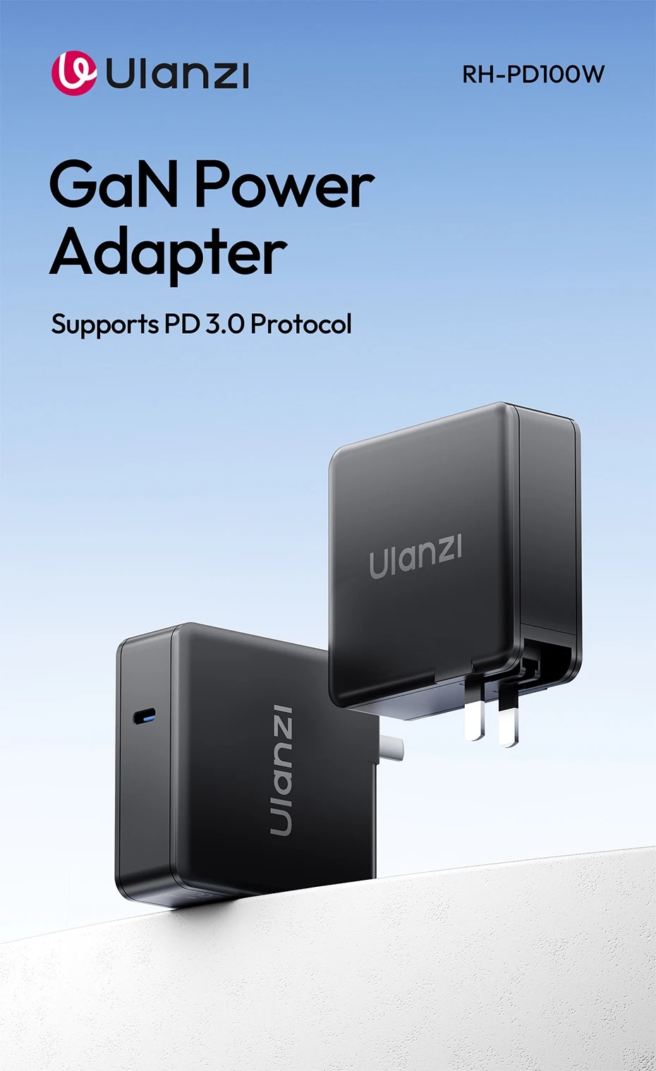 Ulanzi RH-PD100W GaN USB-C hálózati adapter