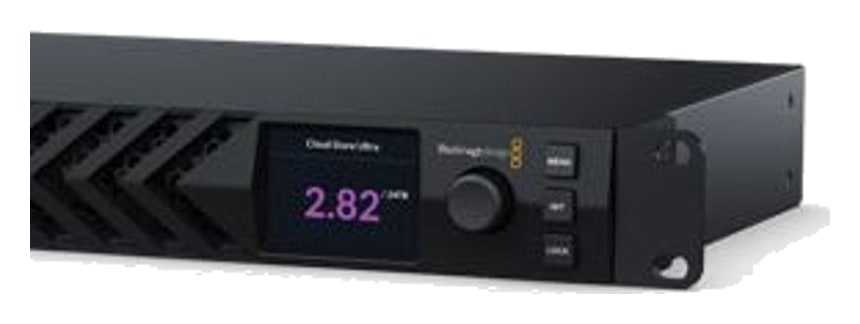 Blackmagic Design Cloud Store Ultra 24TB – LCD és a tároló állapota közvetlenül a készüléken