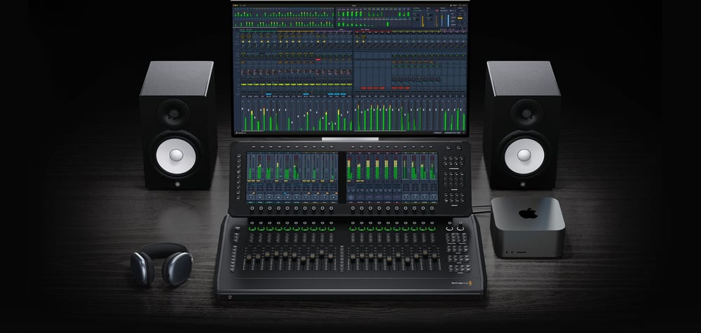 Blackmagic Design Fairlight Live Audio Panel 20 – Csatornamodulok és érintőképernyős kijelzők