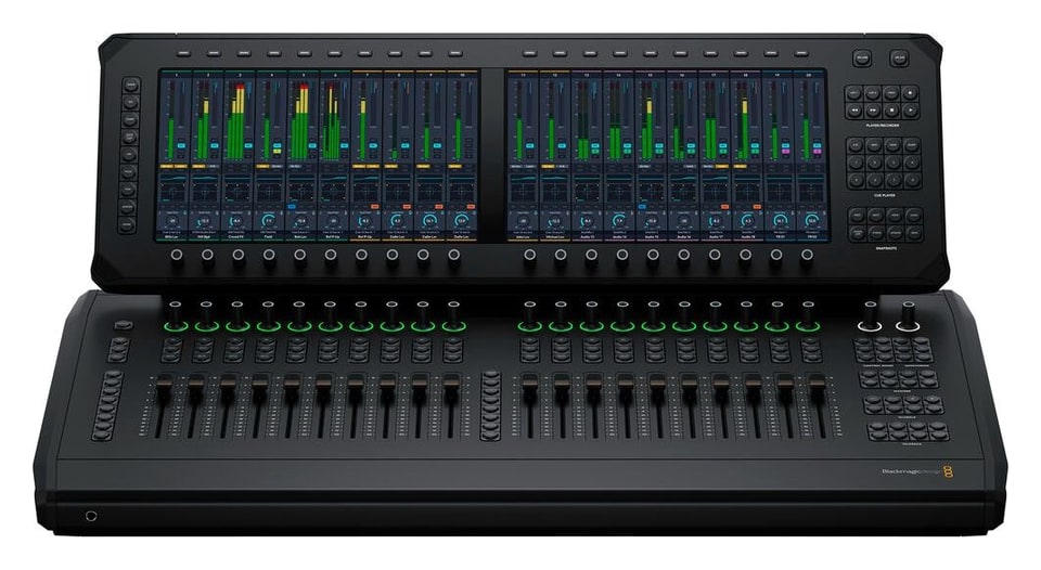 Blackmagic Design Fairlight Live Audio Panel 20 – Felső sor: funkciók és feldolgozás