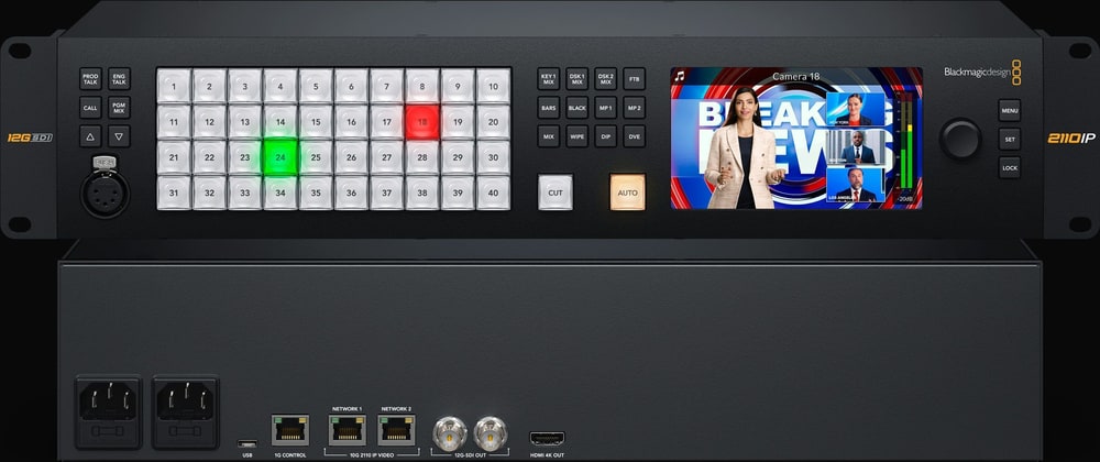 ATEM Monitoring Rack Panel 40 – Monitorozás közvetlenül a rackben