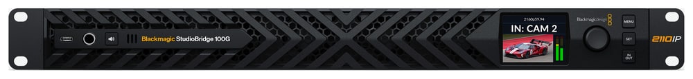 Blackmagic StudioBridge 100G – Monitorozás az előlapon