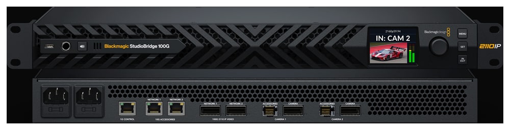 Blackmagic StudioBridge 100G – Két csatorna, egy strapabíró jelút