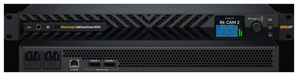 Blackmagic UpDownCross 100G – Kompromisszummentes redundáns hálózat