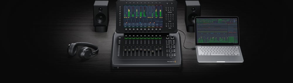 Blackmagic Design Fairlight Live Audio Panel 10 – Csatornamodulok és érintőképernyős kijelzők