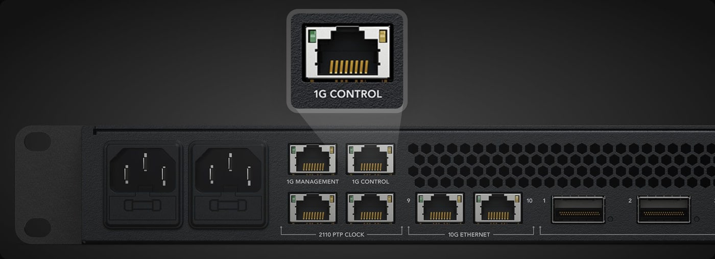 Blackmagic Ethernet Switch 820 – Külön NMOS port