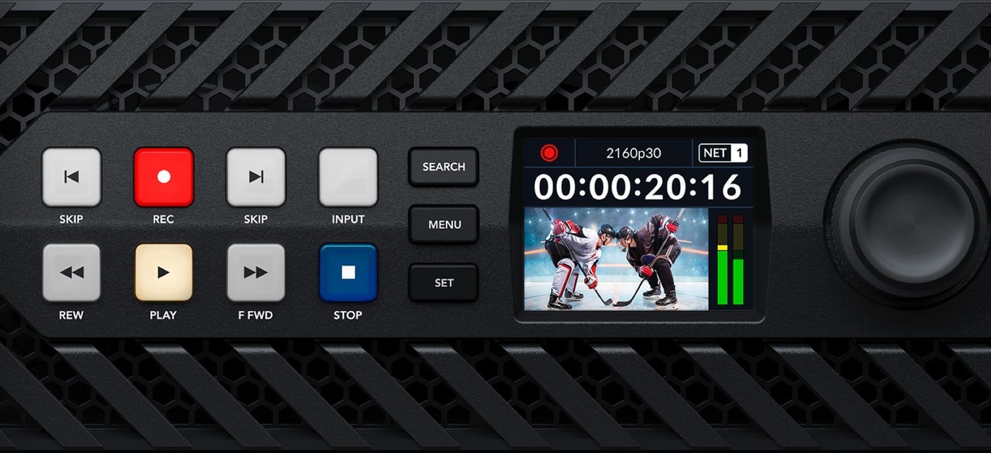 HyperDeck ISO Recorder 100G – Klasszikus műsorszórási rögzítővezérlés