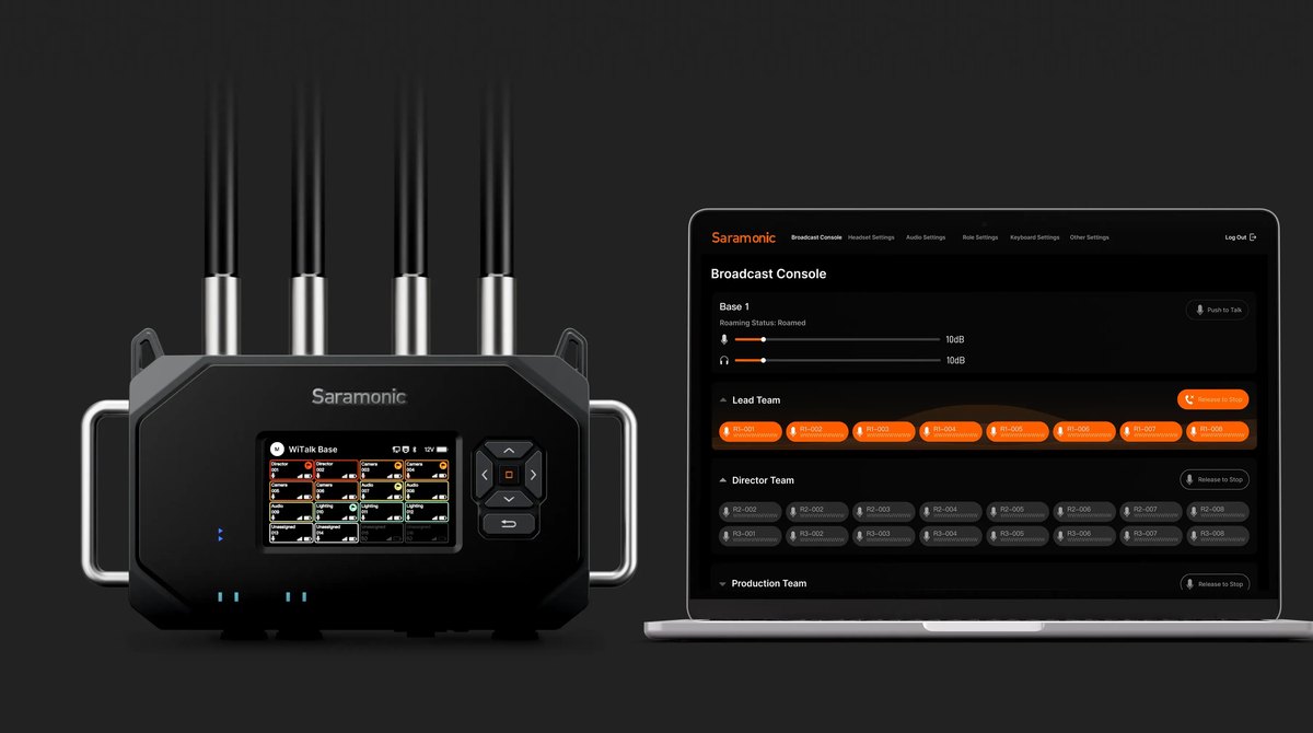 Saramonic WiTalk BASE-V16 – Kezelés böngészőből, alkalmazásból és PC-ről