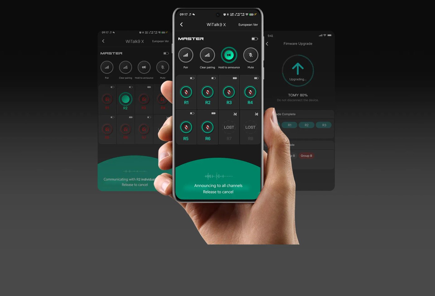 Saramonic WiTalk9 X-3D – Saramonic alkalmazás