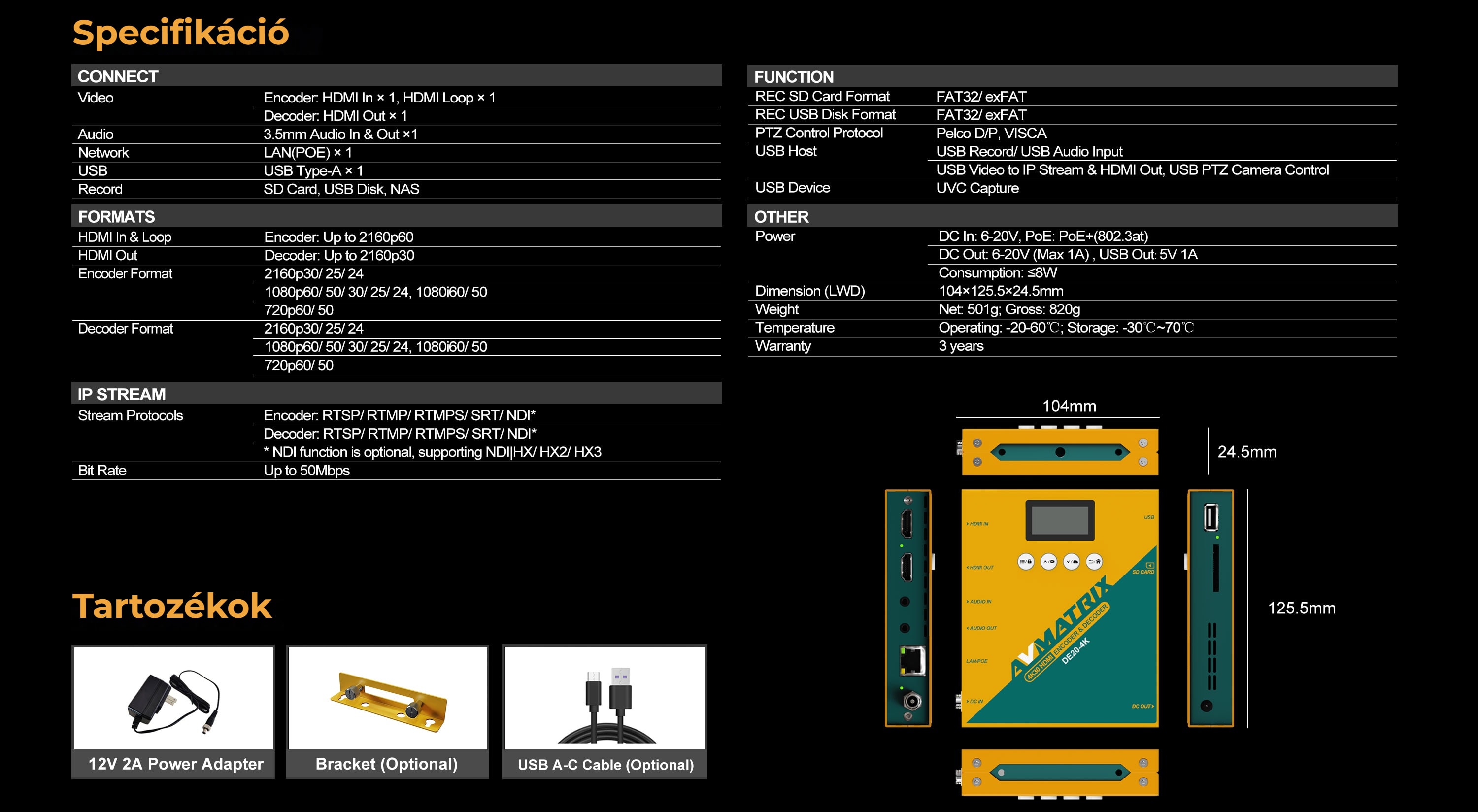 AVMatrix 4K HDMI Encoder & Decoder