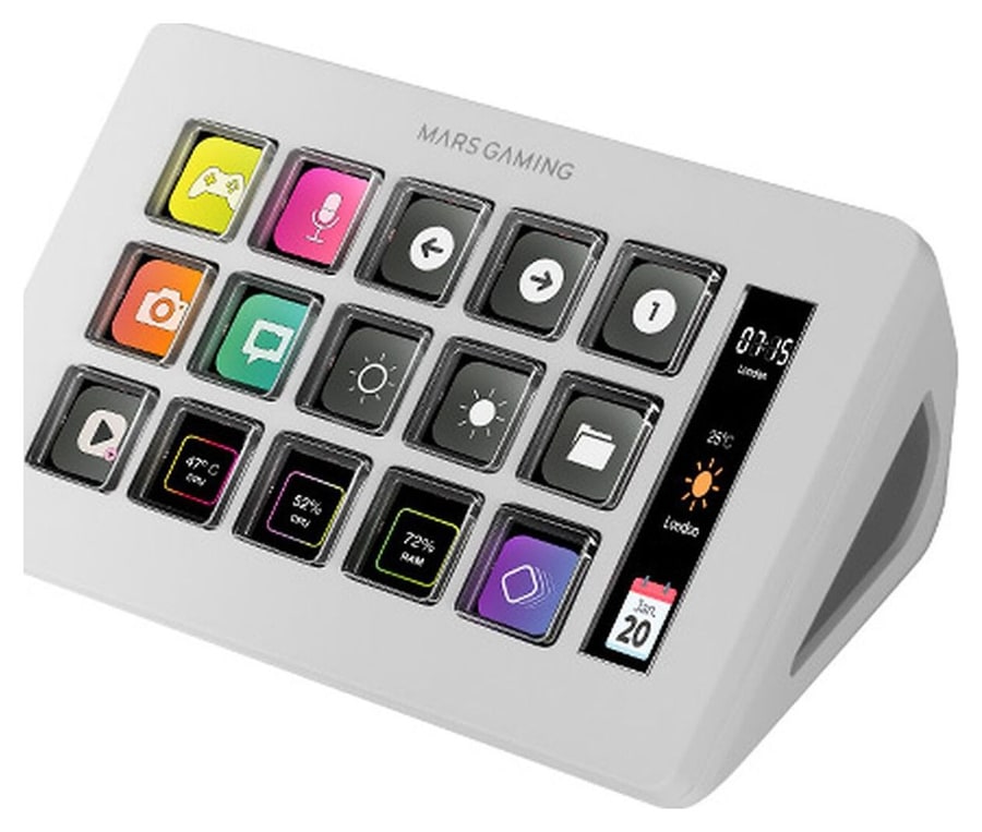 Mars Gaming MSD-ONE – 15 testreszabható LCD-gomb