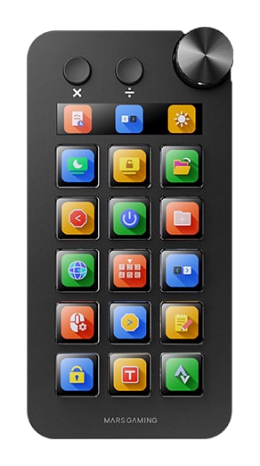 Mars Gaming MSD-NEO – 15 dinamikus LCD-gomb