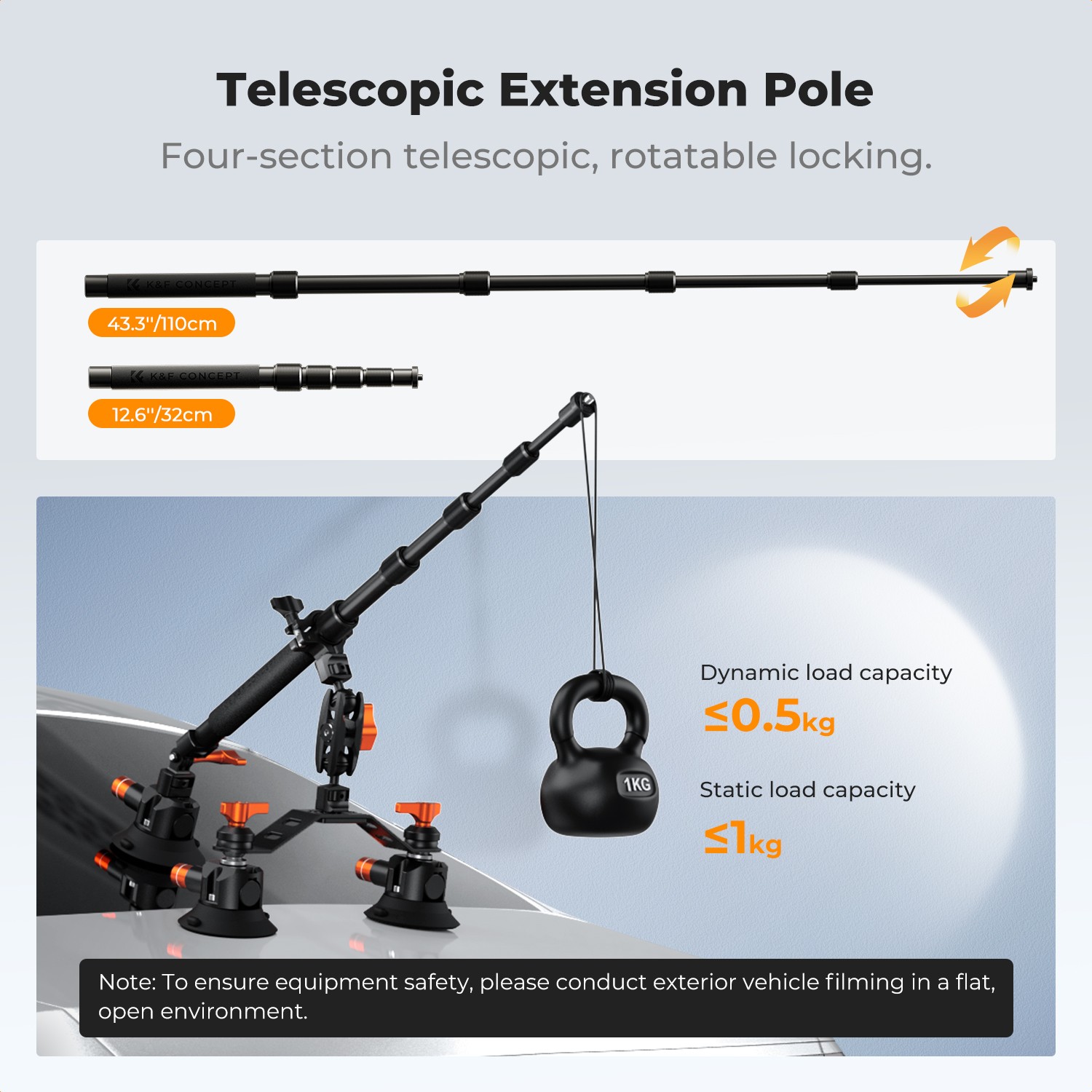 32–110 cm-es teleszkópos rúd