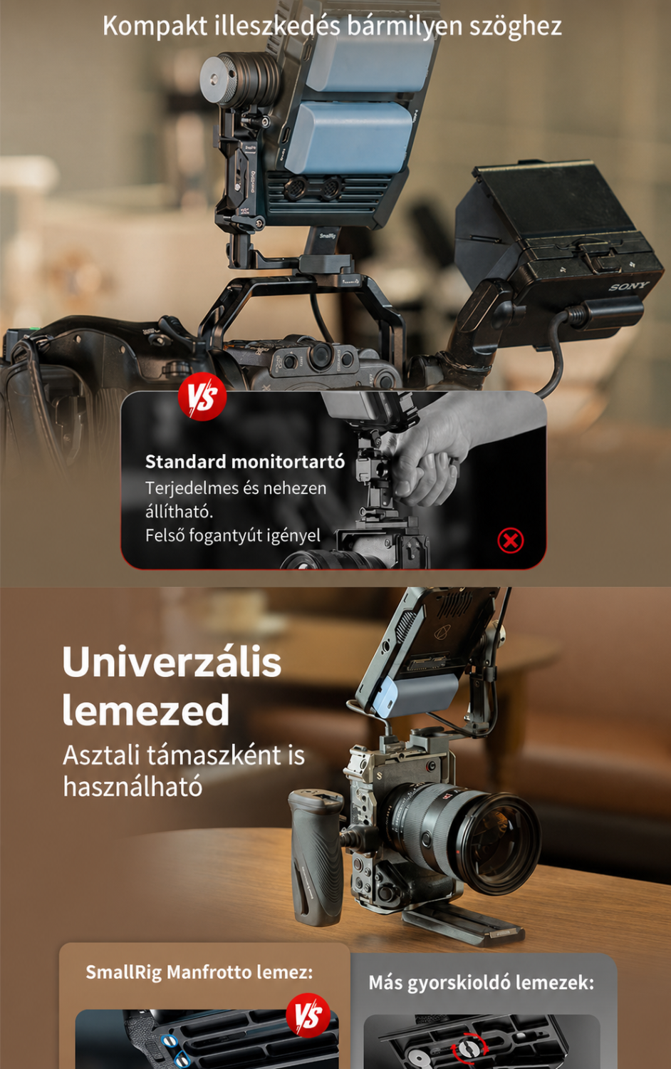 SmallRig Monitor Support 6314 – maďarská infografika 3