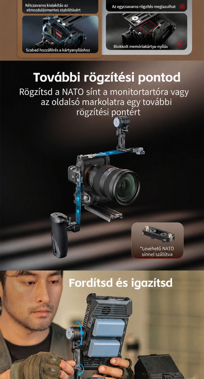 SmallRig Monitor Support 6314 – maďarská infografika 4