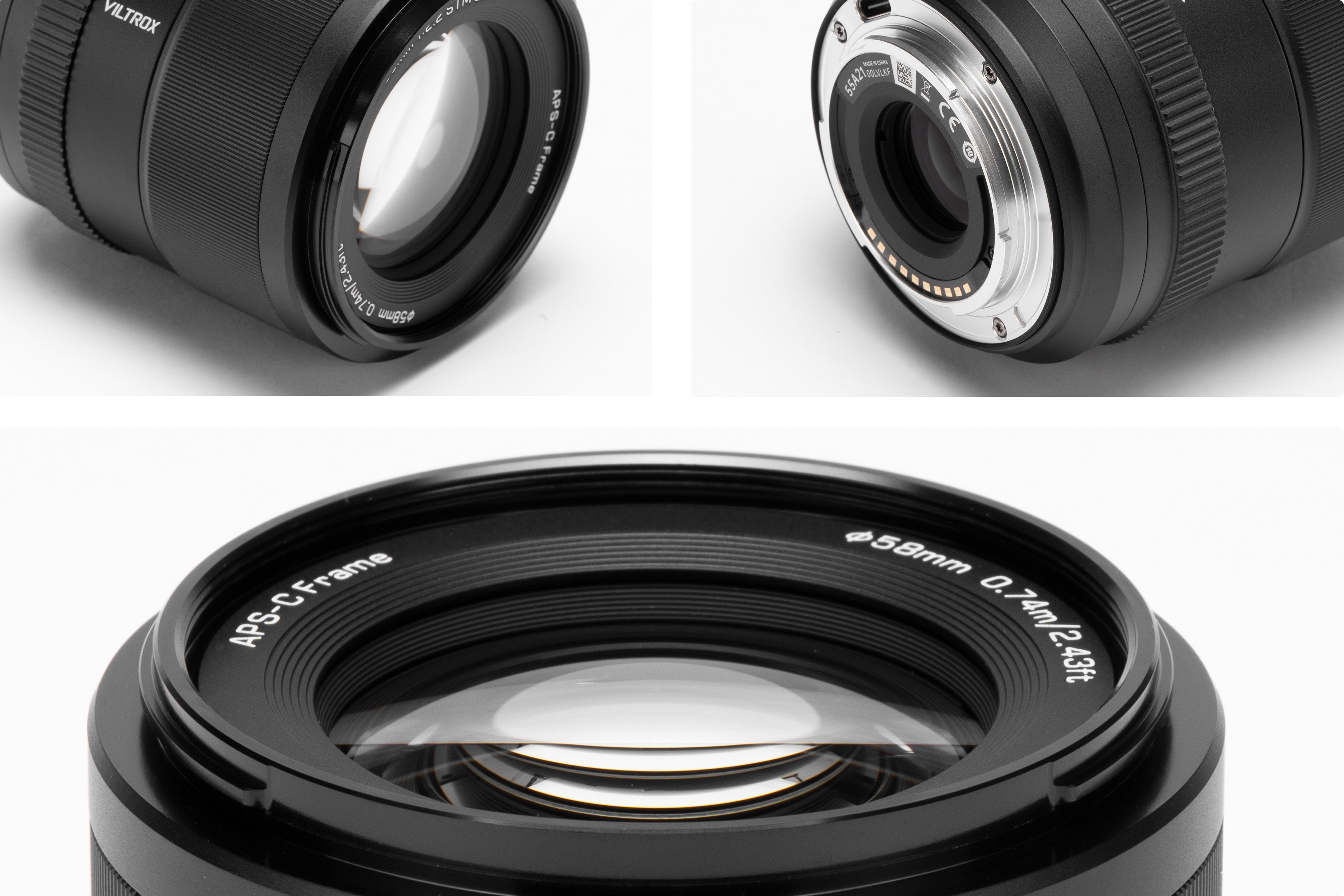 A Viltrox AF 90 mm F2,2 XF optikai részlete