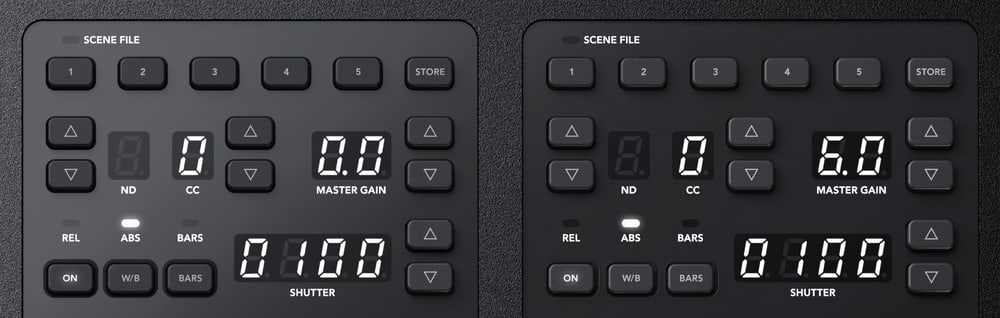 ATEM Camera Control Panel – Jelenetek és kamerabeállítások