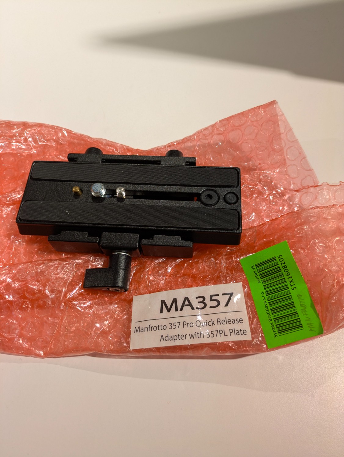 Použitý Manfrotto MA357X s destičkou 357PL