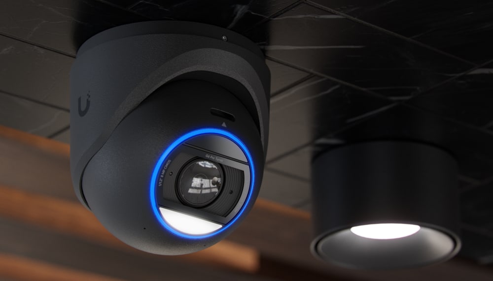 Ubiquiti UniFi Protect G6 Pro Turret, fekete – Multi-TOPS AI motor