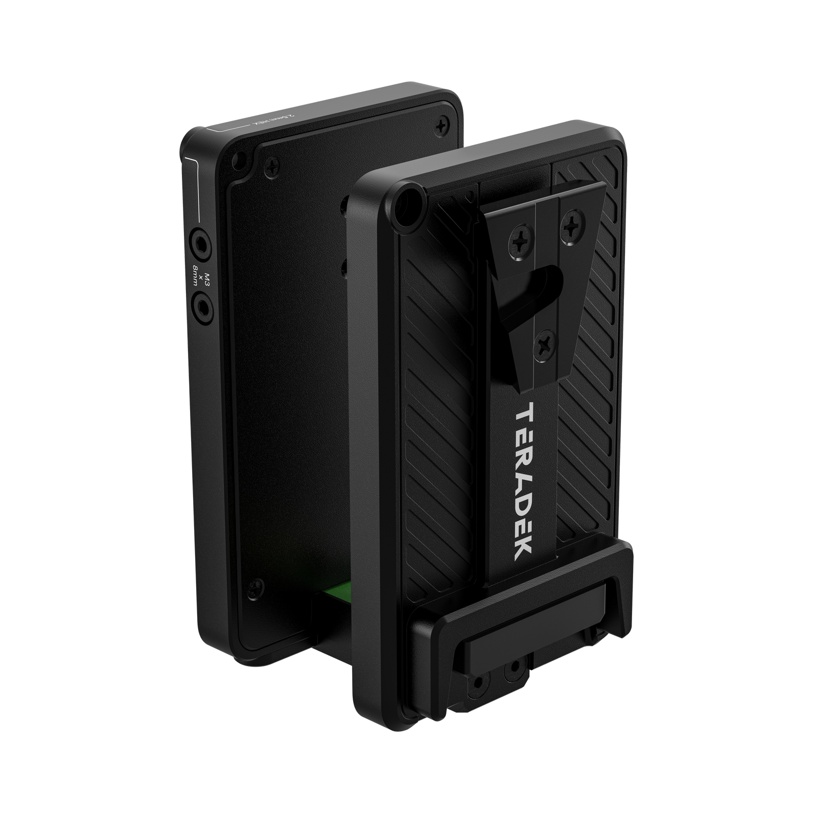 A Teradek Bolt 7 Battery Cradle TX V-Mount hátoldala smart csatlakozóval