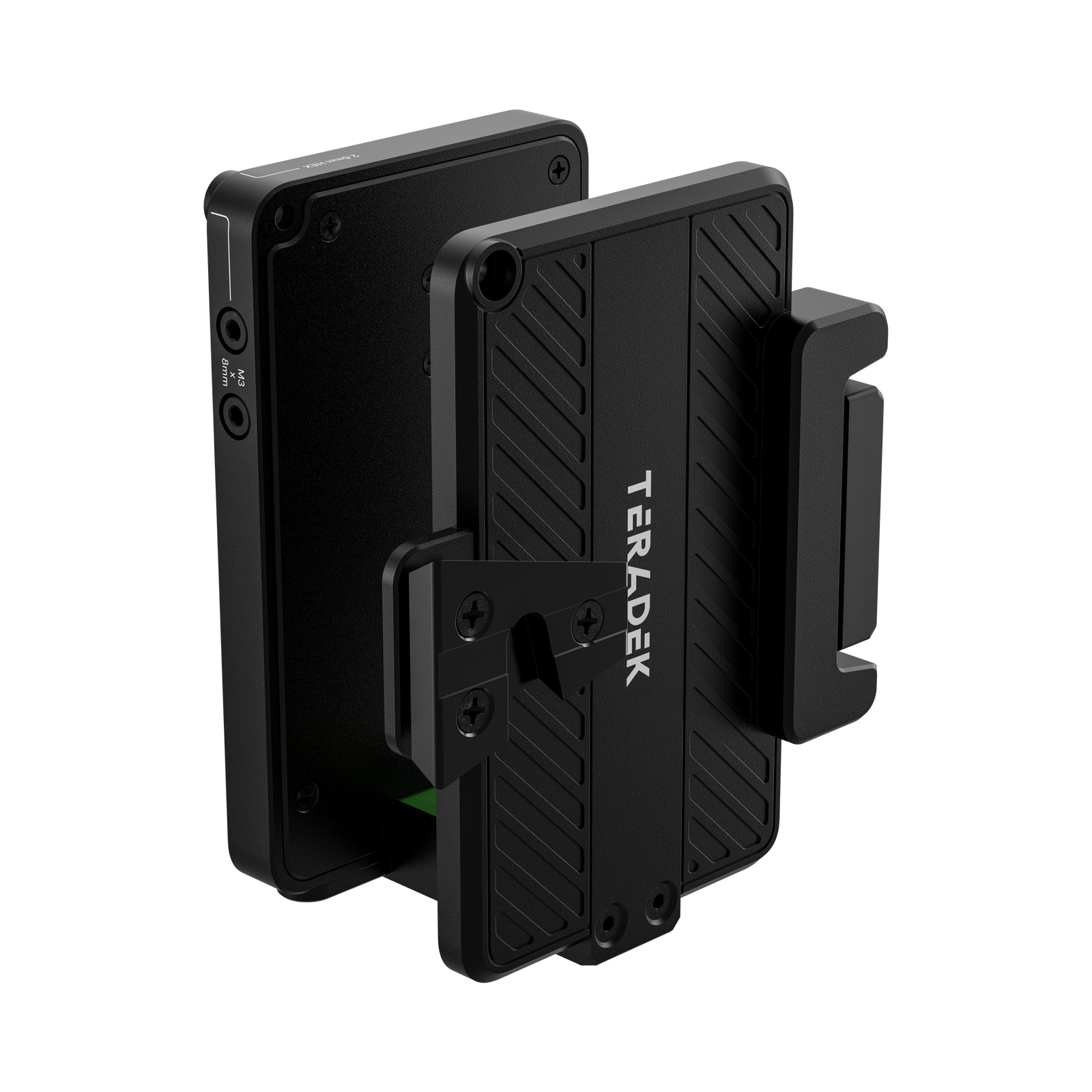 Teradek Bolt 7 Battery Cradle RX V-Mount elölnézetből