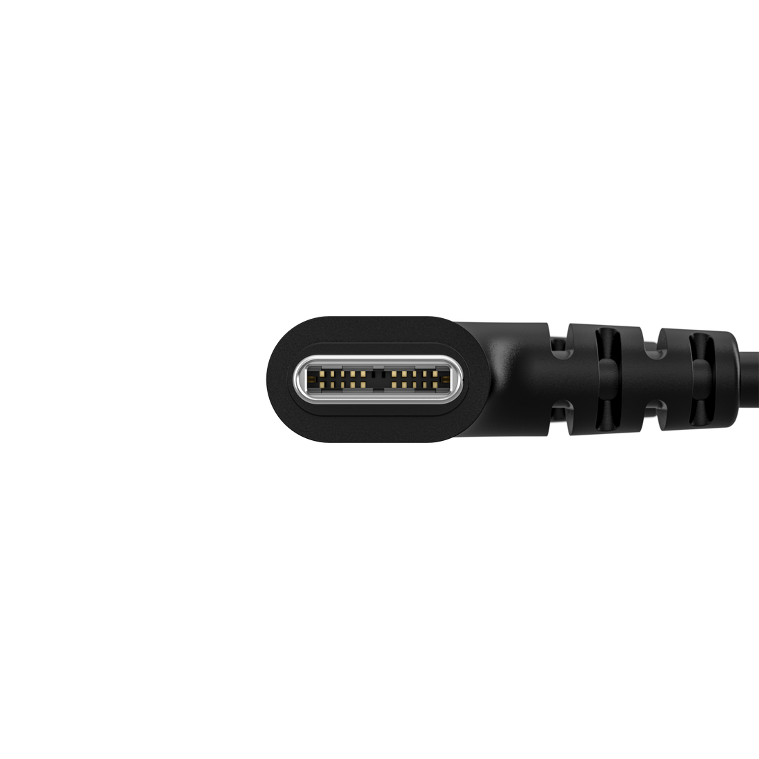 A Teradek 11-1623 derékszögű USB-C csatlakozójának részlete