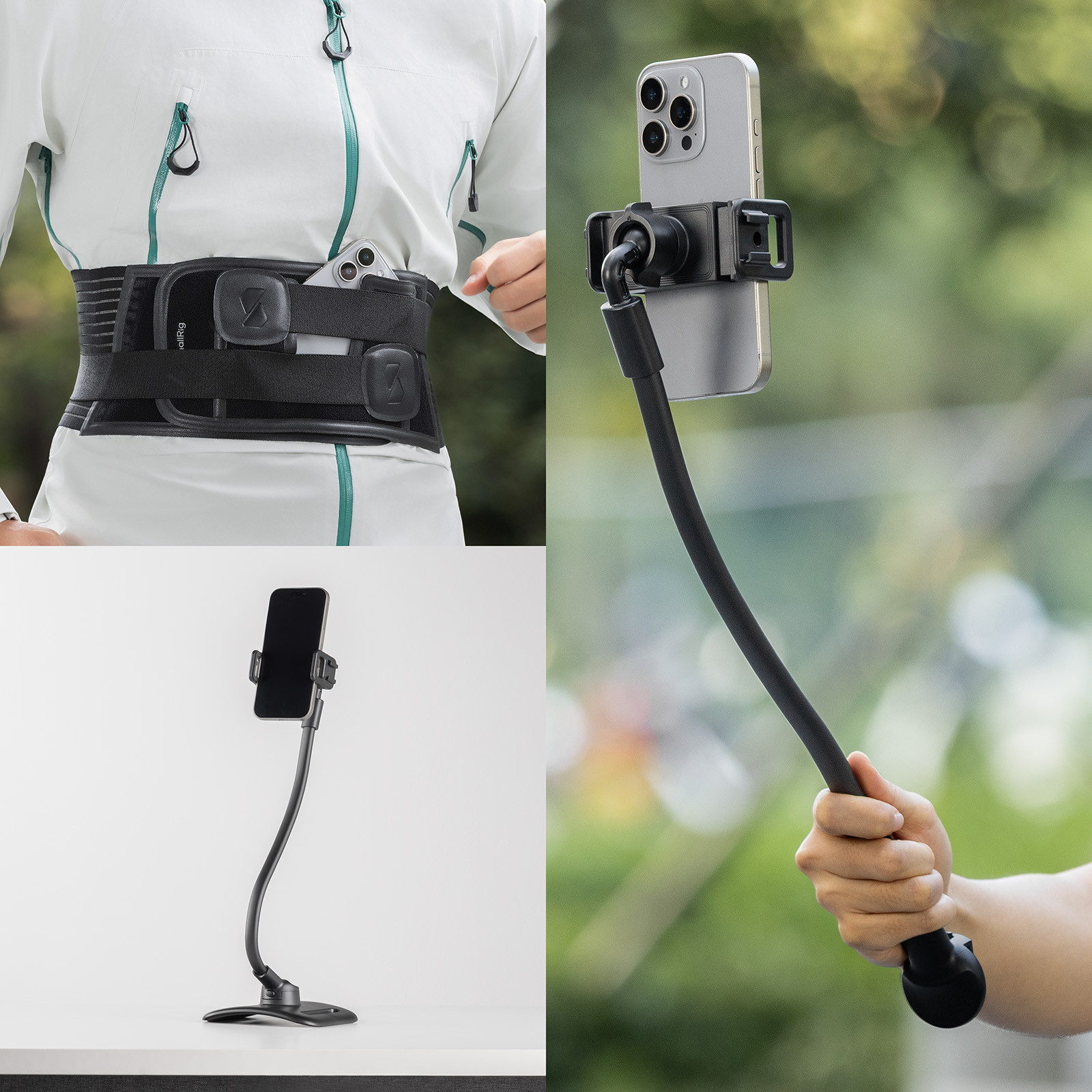 A SmallRig WS-W1 használata derékon, asztalon és kézben