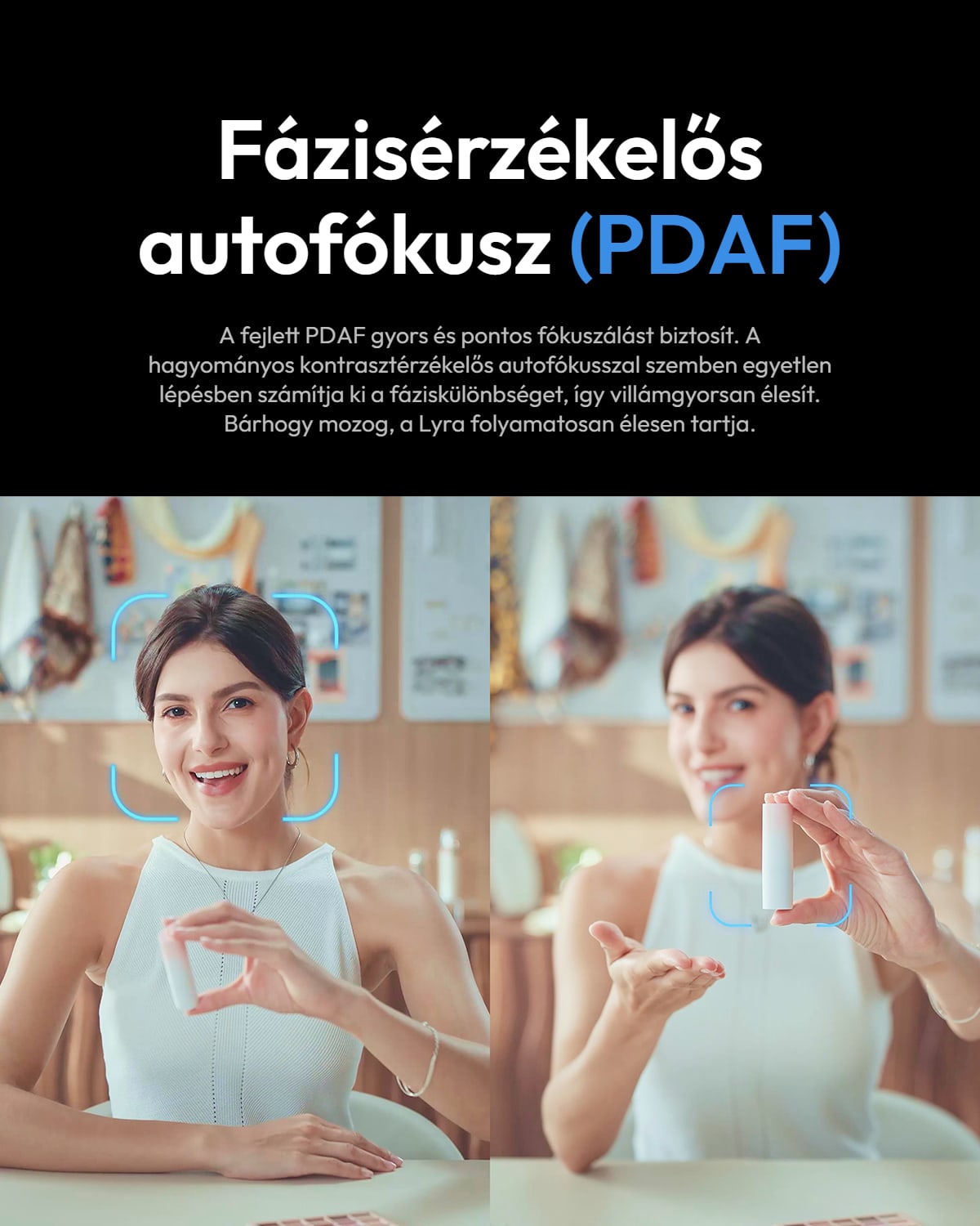 Hollyland Lyra – PDAF fázisérzékelős autofókusz