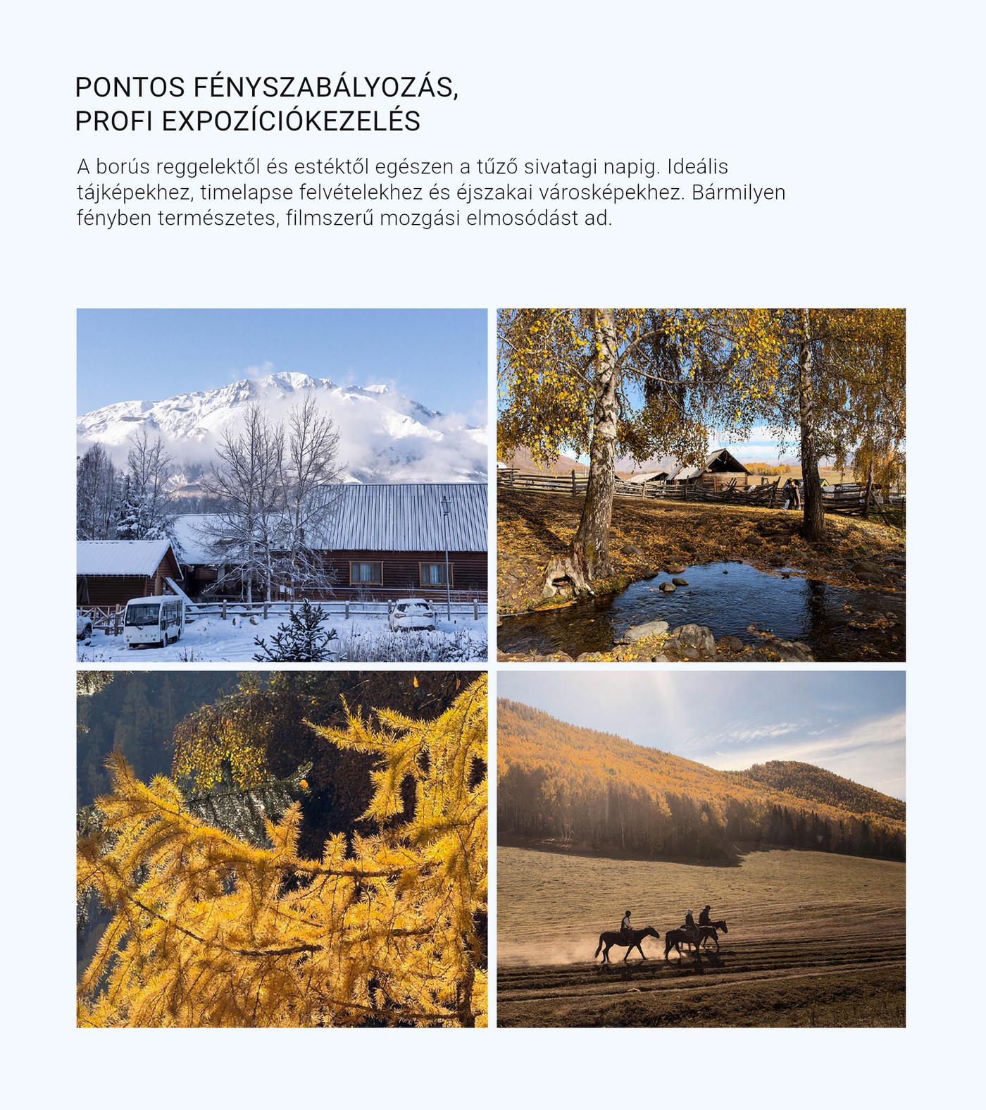Expozíció hajnaltól délig