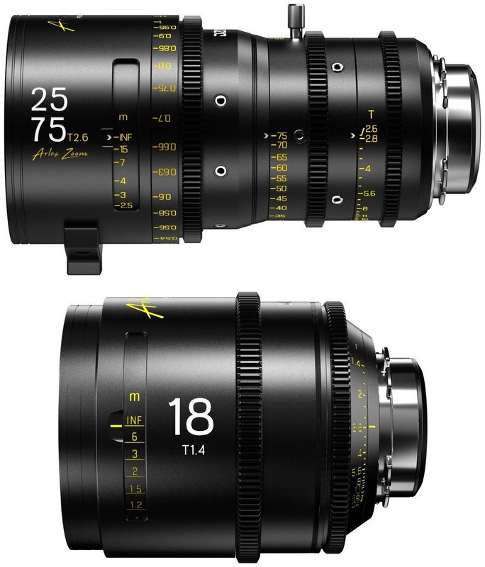 DZOFILM Arles Zoom 25–75 + Prime 18 mm – készlet, metrikus