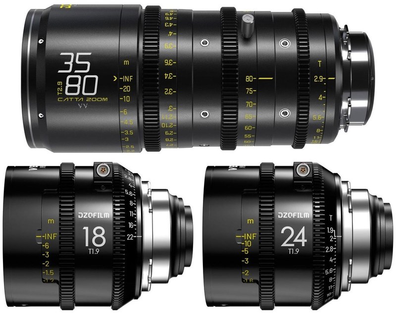 DZOFILM Education Set – oktatási készlet Catta Ace 35–80 mm + Vespid Prime2 18/24 mm, metrikus