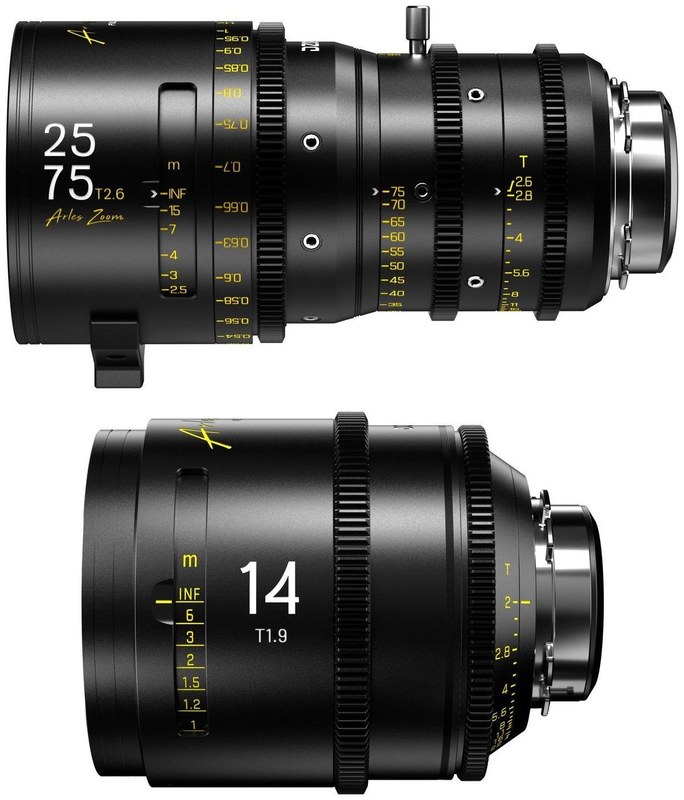 DZOFILM Arles Zoom 25–75 + Prime 14 mm – készlet, metrikus