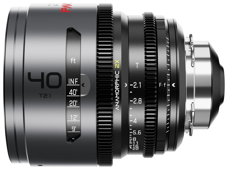 DZOFILM Pavo 40 mm T2,1 anamorf 2× – Neutral, PL/EF, lábskála