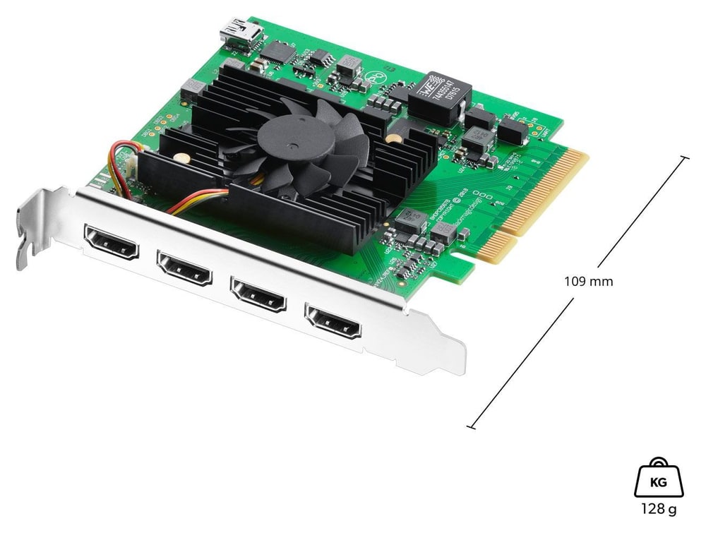 DeckLink Quad HDMI Recorder – Méretek és beszerelés