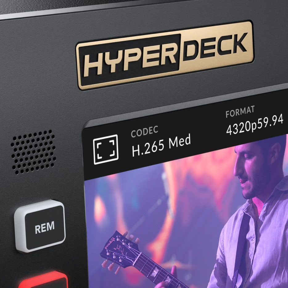 HyperDeck Extreme 8K HDR – Modern kialakítás klasszikus kezeléssel