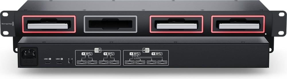 Blackmagic Design MultiDock 10G – Teljesen fém rackes kialakítás