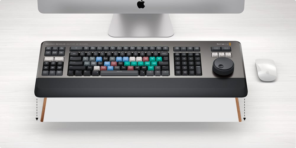 DaVinci Resolve Editor Keyboard – Asztalra vagy pultba
