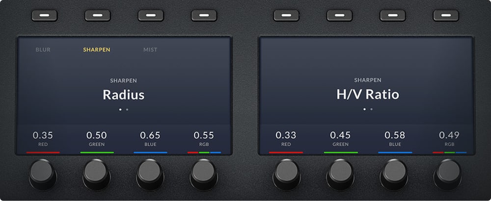 DaVinci Resolve Mini Panel – Kijelzők és soft szabályzógombok