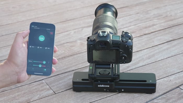 Távolról az edelkrone alkalmazásból