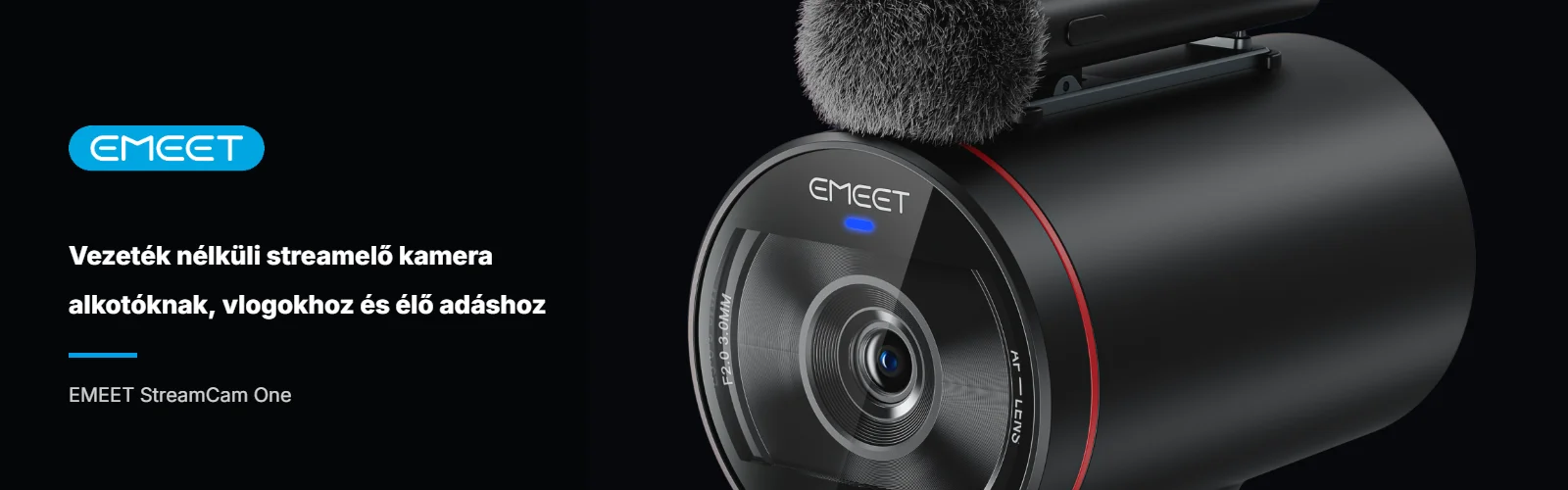 EMEET StreamCam One – vezeték nélküli streamelő kamera