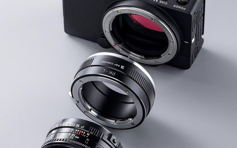 Pentax K objektívek L-Mount vázon