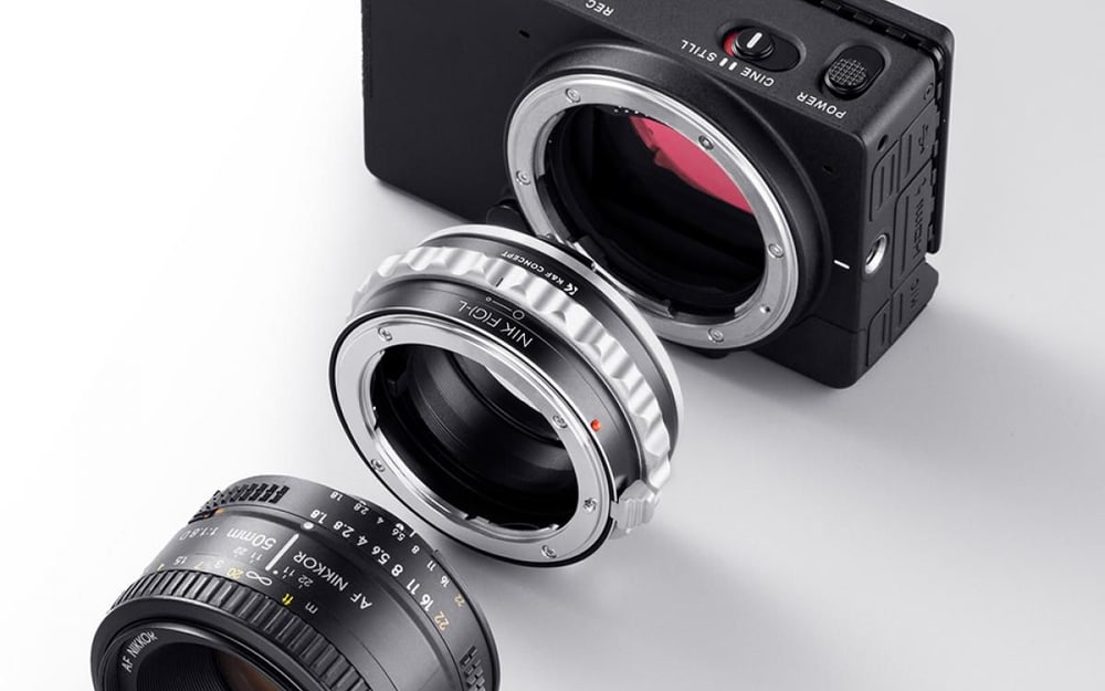 Nikon F (G) objektívek L-Mount vázon