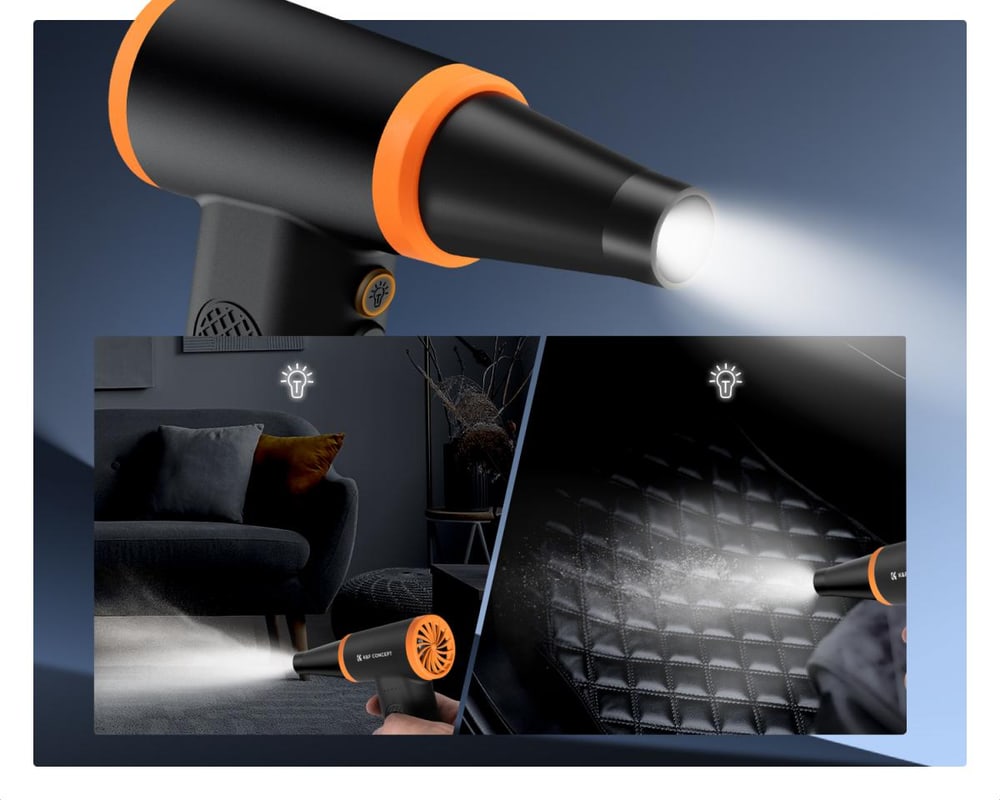 LED világítás és akkumulátorjelző