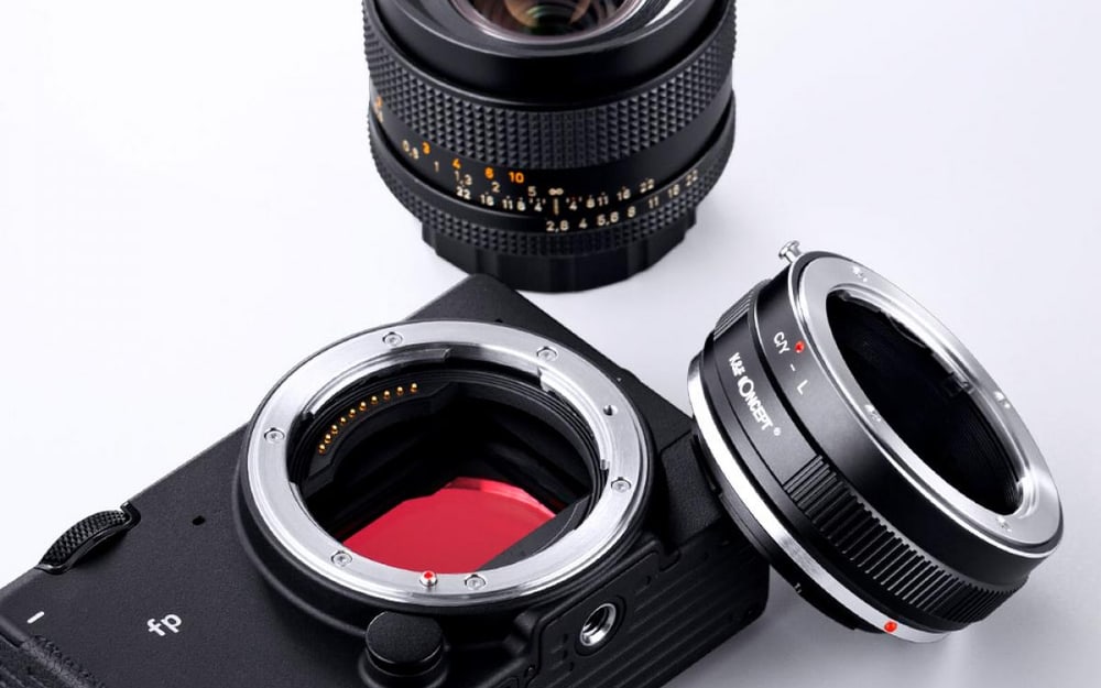 Contax/Yashica objektívek L-Mount fényképezőgépeken